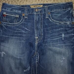 Big Star Blue Bootcut Jeans with Classic Stitching